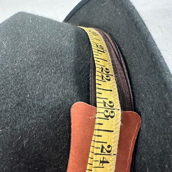 Vintage Steven’s Fedora black fur antique short brim hat formal - Picture 11 of 13